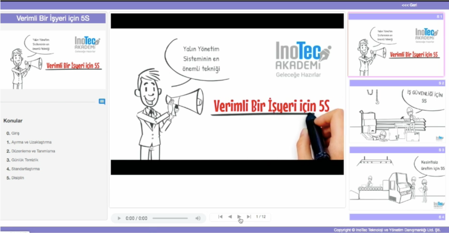 Verimli Bir İşyeri için 5S